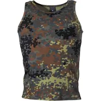 MFH US Tanktop - Bundeswehr Vlekkencamouflage - 170 g/m² - Maat M