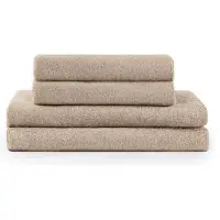 Blumtal Terry Handdoeken Set - 2 x Baddoek & 2 x Handdoek: Taupe