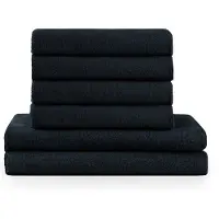 Blumtal Terry Handdoeken Set - 2 x Baddoek & 4 x Handdoek: Donkerblauw