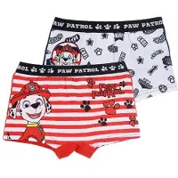 Ryhmä Hau 2 Pack - Boxershorts - Biologisch Katoen - Wit/Blauw-Rood/Wit - Maat 6/8 jaar
