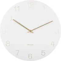 Karlsson Klok Charm Engraved Numbers White 40 cm