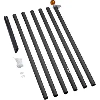 Fairybell 8 meter Pole Black