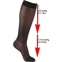 Mamsy ondersteunende kniekousen 70 denier zwart Pantykousen Dames Polyamide - maat S