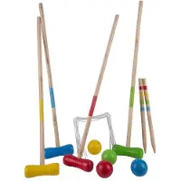 Engelhart Croquet 70 cm in net 4 spelers Hout Vang- en werpspel