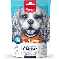 WANPY - Chicken Jerky & Calcium Bone Wrap 3x100gram - Hondensnacks
