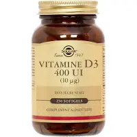 Solgar - Vitamine D3 (Cholecalciferol) 10 mcg (400 IE) (250 capsules)
