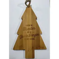 Miko Borrelplankje kerst met tekst Laten we toasten op de goede dingen in het leven!