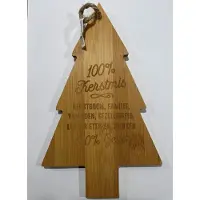 Miko Borrelplankje kerst met tekst 100% kerstmis