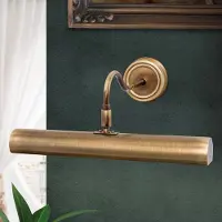 Orion Schilderijverlichting Lariga 35 cm Lariga, dimbaar, brons / oud-messing, Woon-/ Eetkamer, metaal, Wandlamp