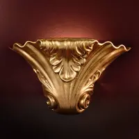 Orion Wand uplighter TASCA, dimbaar, messing / goud, Woon-/ Eetkamer, Keramiek, Modern, Wandlamp
