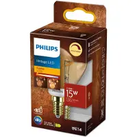 Philips 6x LED lamp E14 | Kogel P45 | Vintage | Goud | 1800K | Dimbaar | 2.6W (15W)
