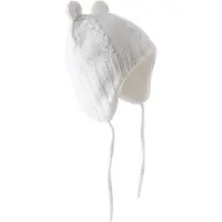 K-Up Babymuts/ Berenmuts WIT met fleecevoering KP701, maat 18-24 maanden