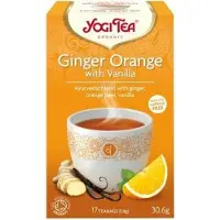 Yogi tea 3x Biologische Thee Ginger Orange Vanilla 17 Stuks