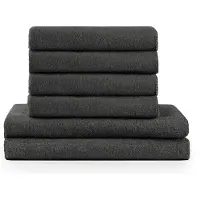 Blumtal Terry Handdoeken Set - 2 x Baddoek & 4 x Handdoek: Antraciet