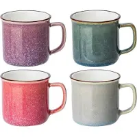 COSY&TRENDY Sara minibeker d5xh5cm 6cl 4 asspink - purple - greige - petrol 4 stuks