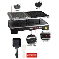 Alpina Raclette/steengrill inclusief pannetjes en spatels
