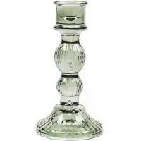 Housevitamin Kandelaar - Glas - Smokey - 8x15,5cm