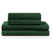 Blumtal Terry Handdoeken Set - 2 x Baddoek & 2 x Handdoek: Donkergroen