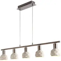 LumenXL Moderne hanglamp met 5 lampen wit - Alabaster
