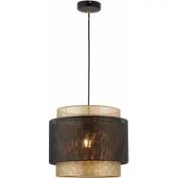 LumenXL Hanglamp Lauren - zwart met goud