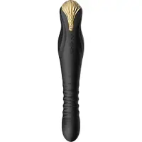 Zalo - King - Stotende Vibrator - Powerthrust technologie - Zwart
