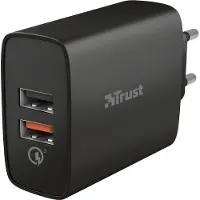 Trust Qmax - USB A + A Muurlader - QuickCharge 3.0 - 30 W