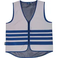 ABUS Kinderwaarschuwingsvest Lumino Urban Vest voor kinderen - volledig reflecterend veiligheidsvest voor betere zichtbaarheid 's nachts - met rits - maat M