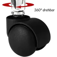 Casaria Rolkruk Werkkruk - Draaibaar en verstelbaar