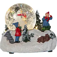 Star Trading LED-landschap 'Winterville' met sneeuwbol en kerstmotief, batterij + timer, B 12 cm, H 10 cm
