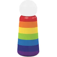 Lund London - Skittle Drinkfles 300 ml Regenboog - Multicolor / Roestvast Staal