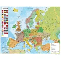 Grupo Erik Poster Map of Europe 50x40cm