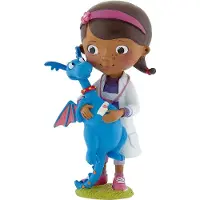 BULLYLAND - Disney Doc McStuffins met Stuffie speelfiguur - taarttopper - 3,5 x 3 x 8 cm (lxbxh)