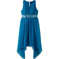 Bonprix Chiffon jurk met pailletten maat 134