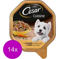 Cesar alu cuisine gevogelte groente in saus hondenvoer 150 gr