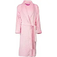 Irresistible Dames Badjas - Fleece - Sjaalkraag - Roze - Maat XL