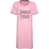Irresistible Dames Nachthemd - 100% Katoen - Roze - Maat L