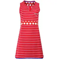 Irresistible Dames Nachthemd - Katoen - Gestreept - Rood - Maat L