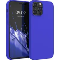 Kwmobile telefoonhoesje geschikt voor Apple iPhone 12 Pro Max - Hoesje met siliconen coating - Smartphone case in Baltisch blauw