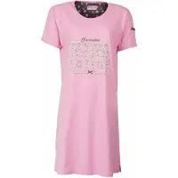 Irresistible Dames Nachthemd - Katoen - Ronde Hals - Roze - Maat S
