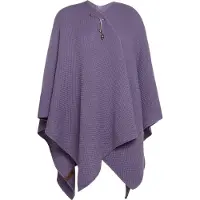Knit Factory Jazz Omslagvest - Violet - One Size