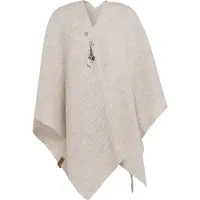 Knit Factory Jazz Omslagvest - Beige - One Size