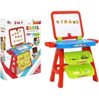 vidaXL Leerbord voor kinderen Easel and Learning 3-in-1