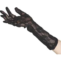 Rimba by Rimba Lace Handschoenen One Size - Zwart - One Size