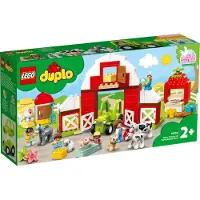 LEGO 10952 DUPLO Boerderij, tractor en dierenverzorging, speelgoed voor peuters vanaf 2 jaar, met figuren: paard, varken en koe