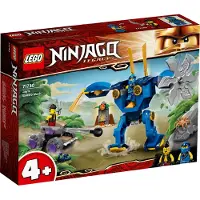 LEGO 71740 NINJAGO Jay's Elektro-Mech actiefiguur, speelgoed voor kinderen vanaf 4 jaar, met spin en ninja-auto