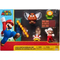 JAKKS Pacific 400154 - Super Mario Lava Castle Diorama - Verzamelfiguren set