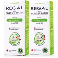 Regal Selsun Anti Roos Selenium Sulfide Shampoo Voordeelverpakking 2 Stuks – Alle Haartypes – met Bisabolol & Groene Thee-extract – 2 x 200ml