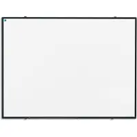 Smit Visual Whiteboard gelakt staal - - Softline profiel zwart - 100x2