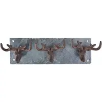 Esschert Design 3 Haken Hert Op Leisteenplaat