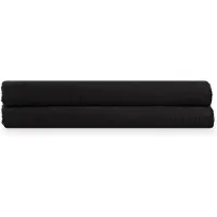 Blumtal Terry Handdoeken Set - 2 x Sauna Handdoek - 80 x 200 cm - Zwart